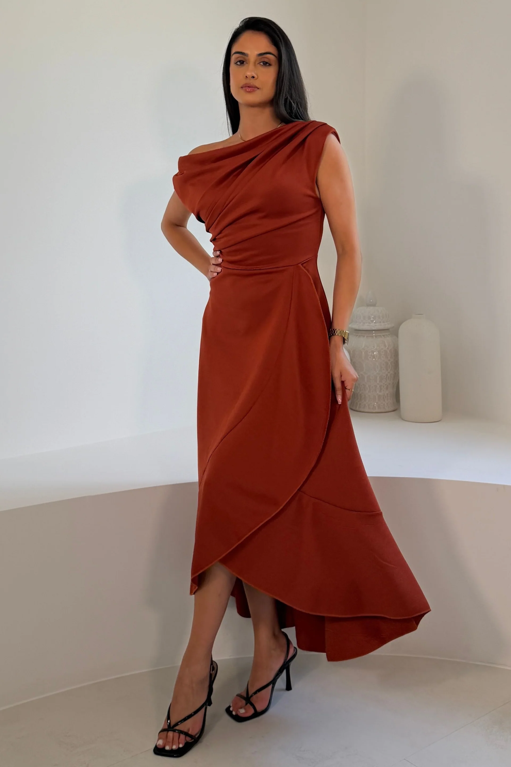 Florie Dress Rust