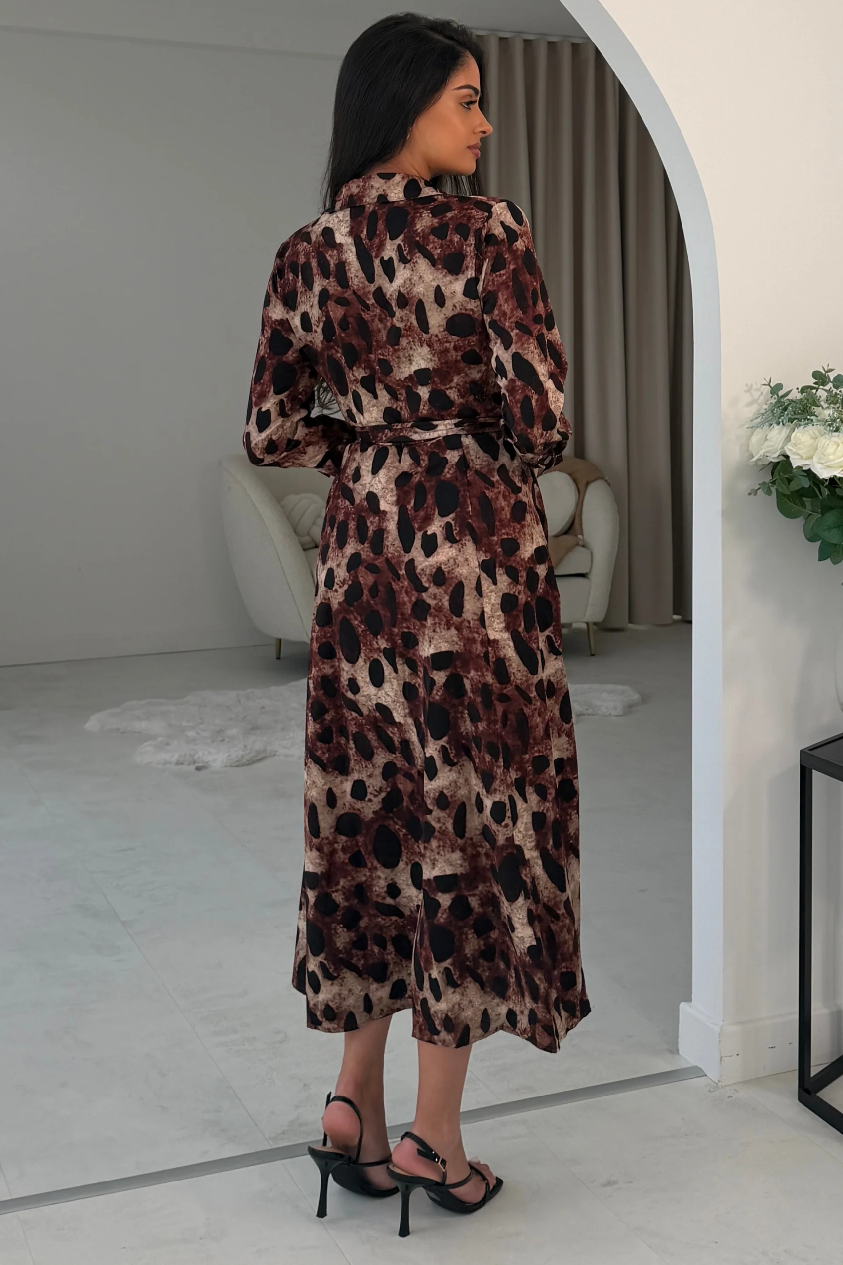 Angela Animal Print Dress - Image 3