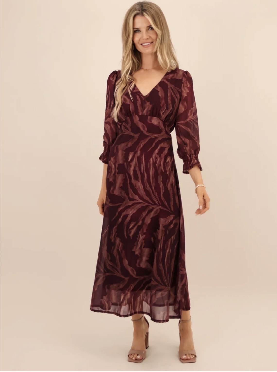 K&P Streasa Dress Plum