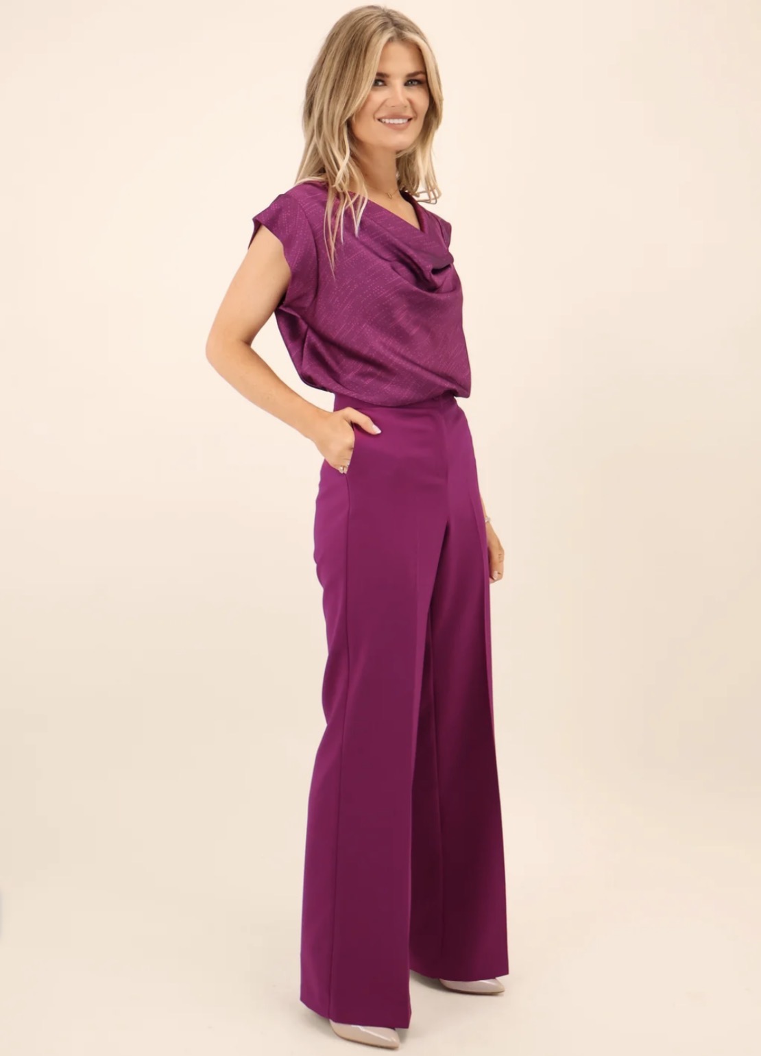 K&P Palermo Pant Magenta - Image 2