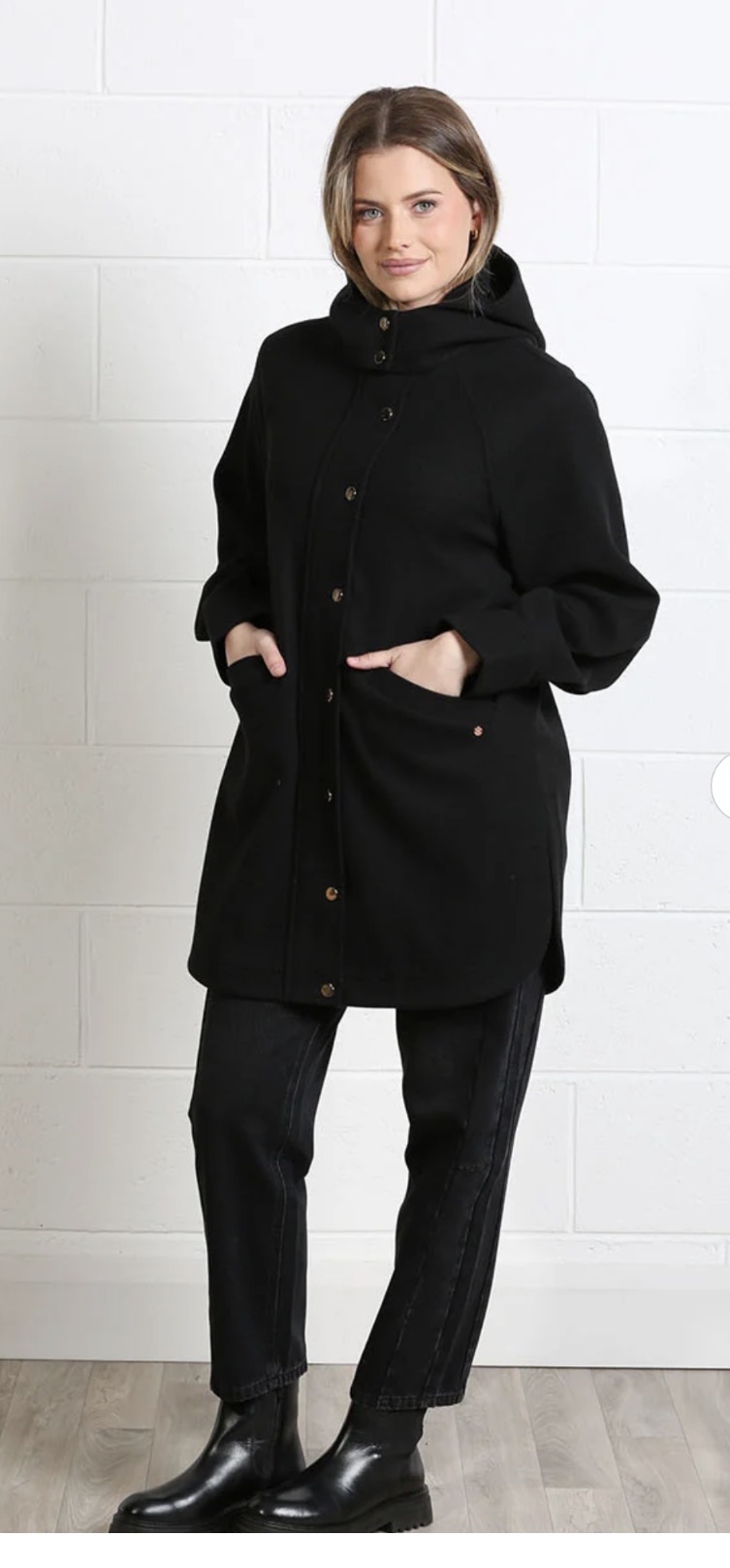 R&R Joanna Coat Black - Image 3