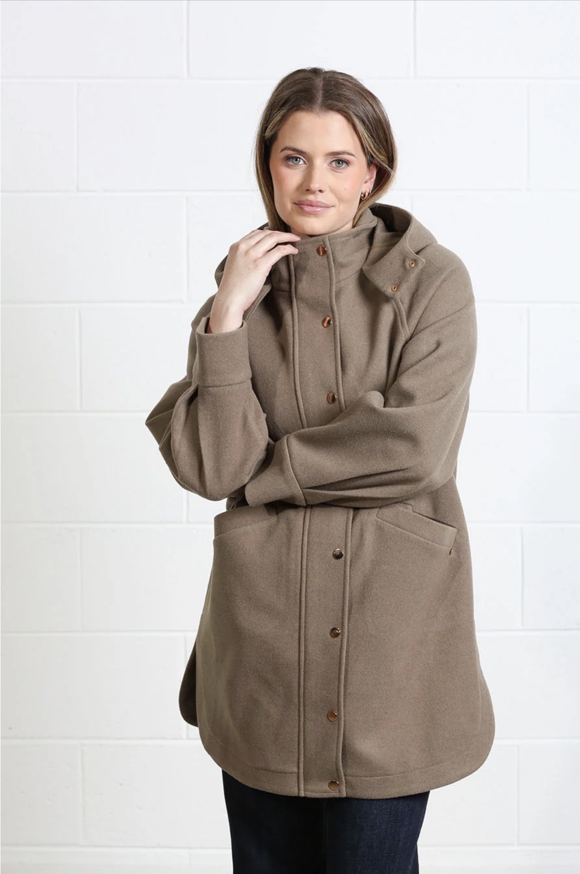R&R Joanna Coat Beige