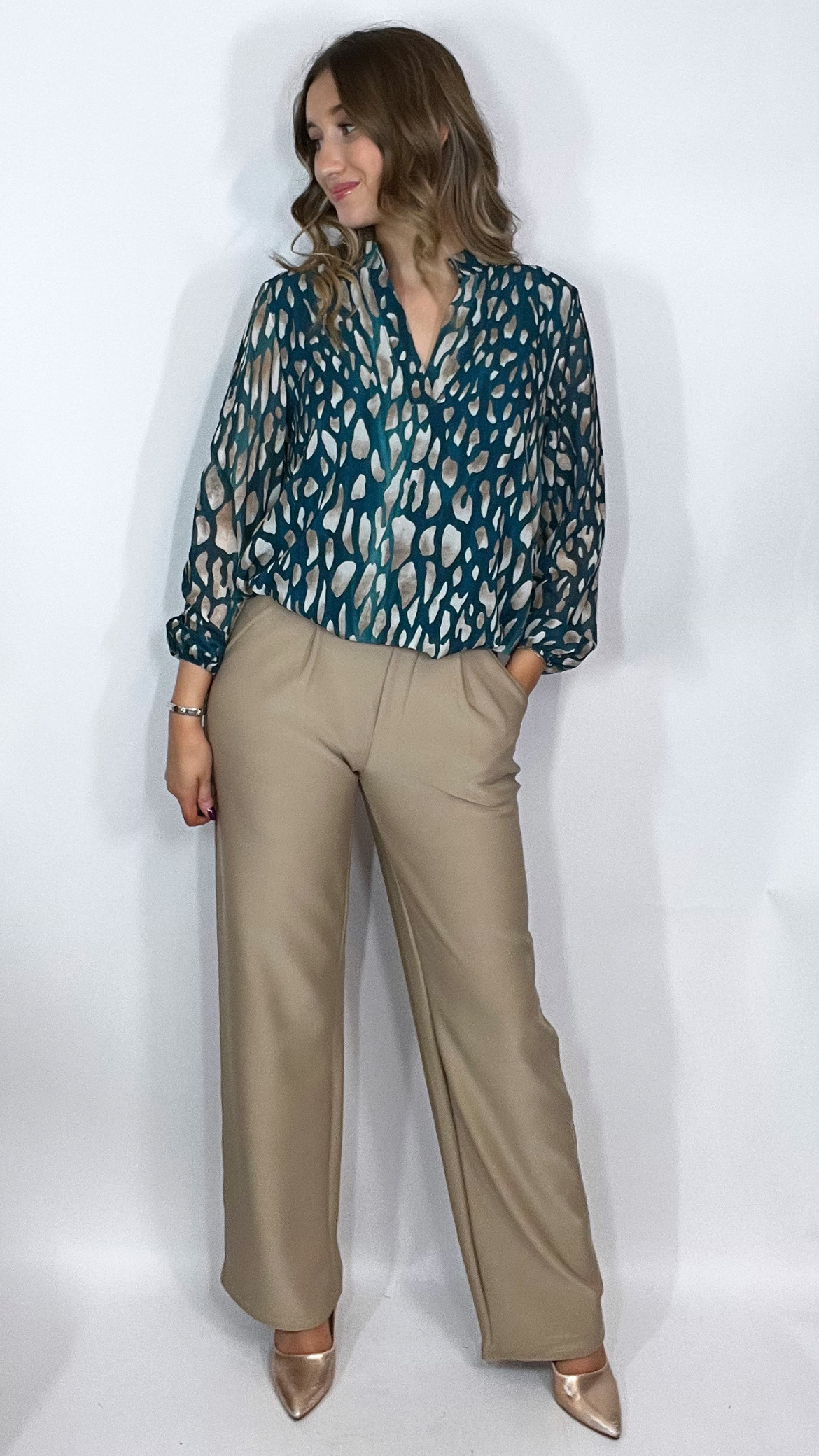 Delilah Band Top Teal - Image 2