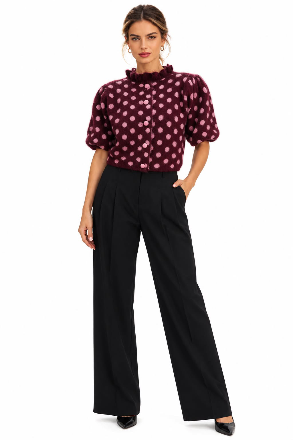 Poppy Cardigan Wine