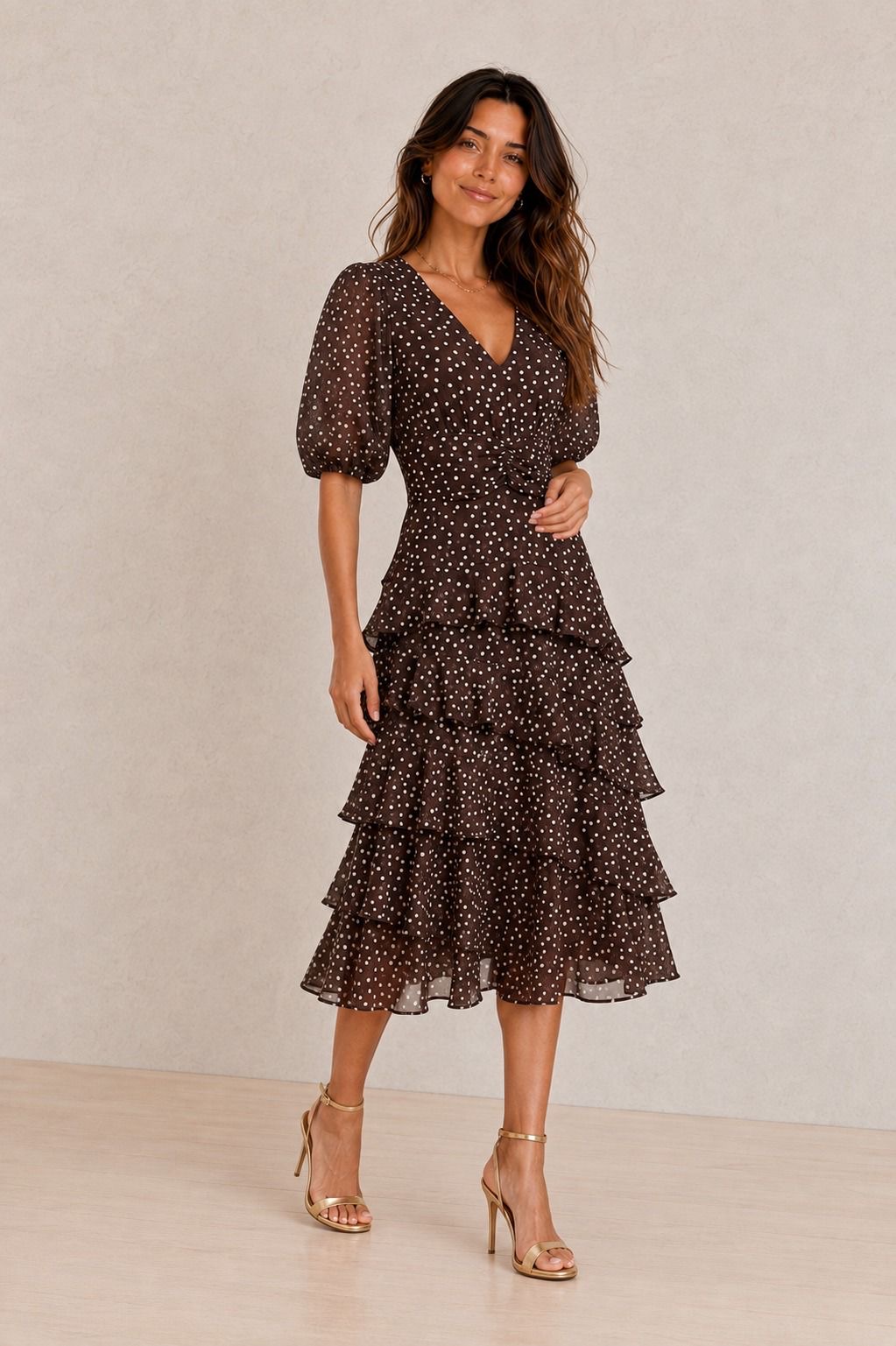 Colleen Dress Brown