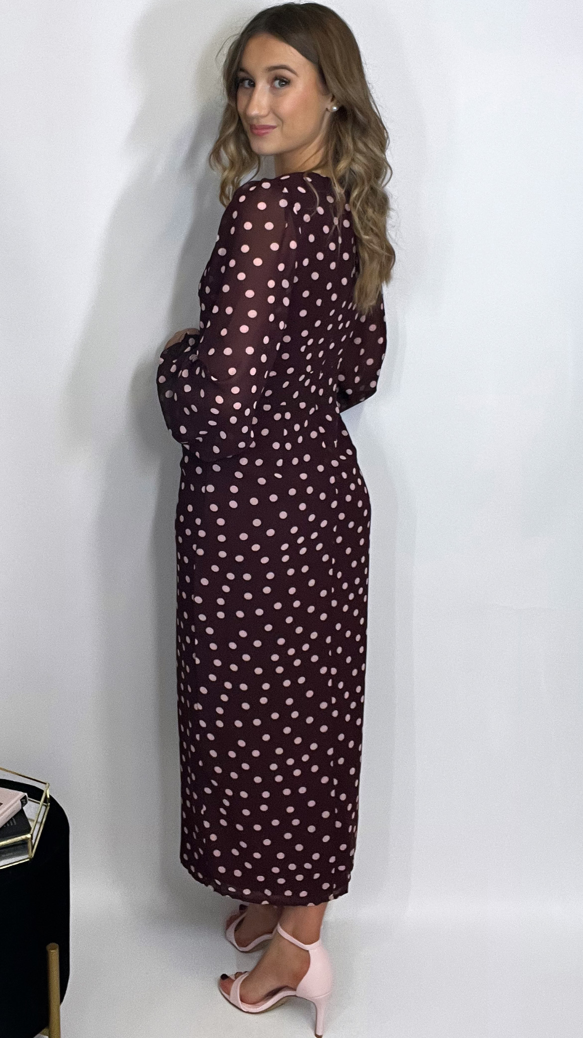 Mimi Dress Burgundy - Image 2