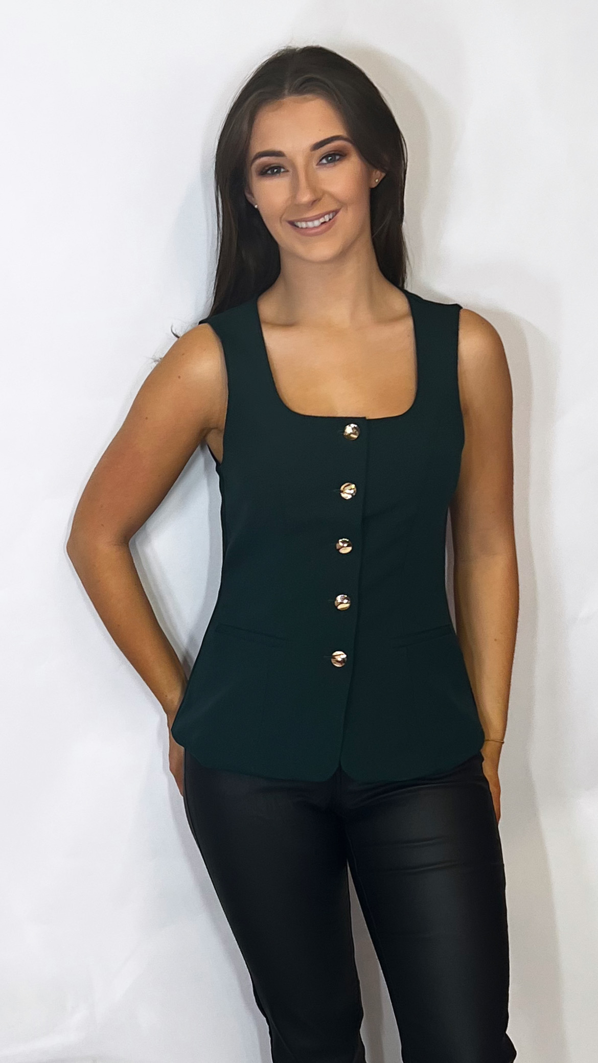 Jamie Waistcoat Emerald