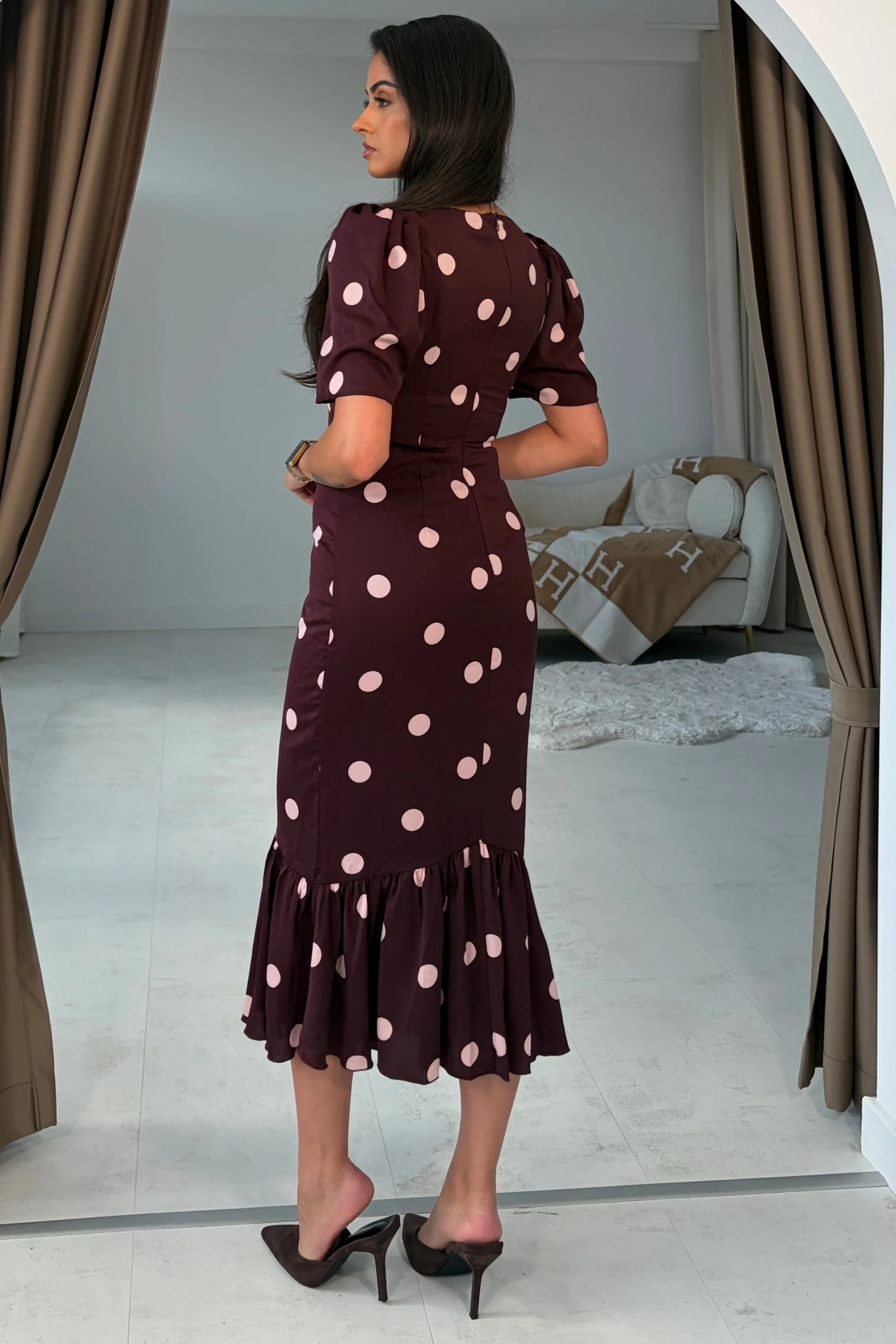 Jennifer Dress Wine - Image 2