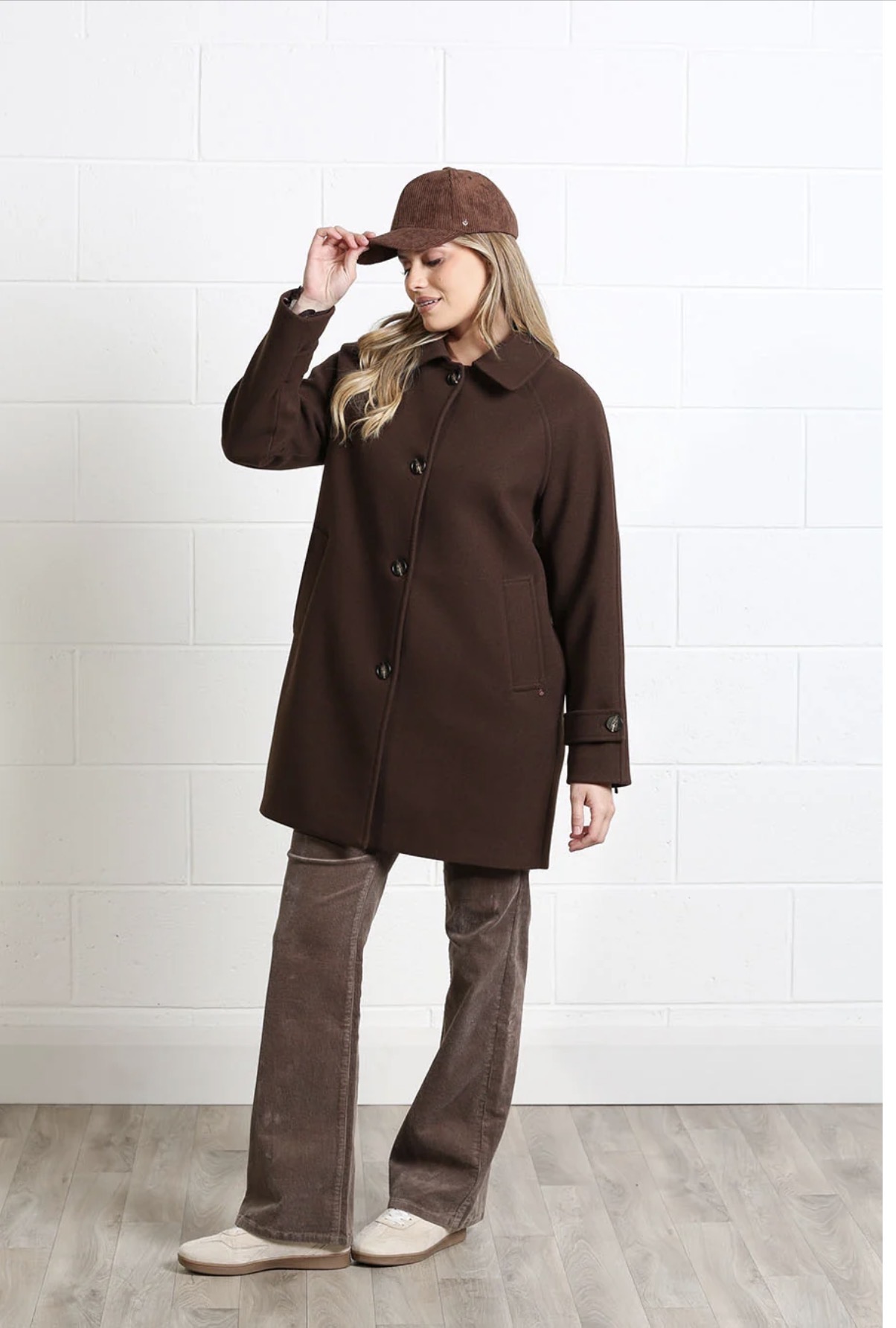 R&R Georgia Coat Brown