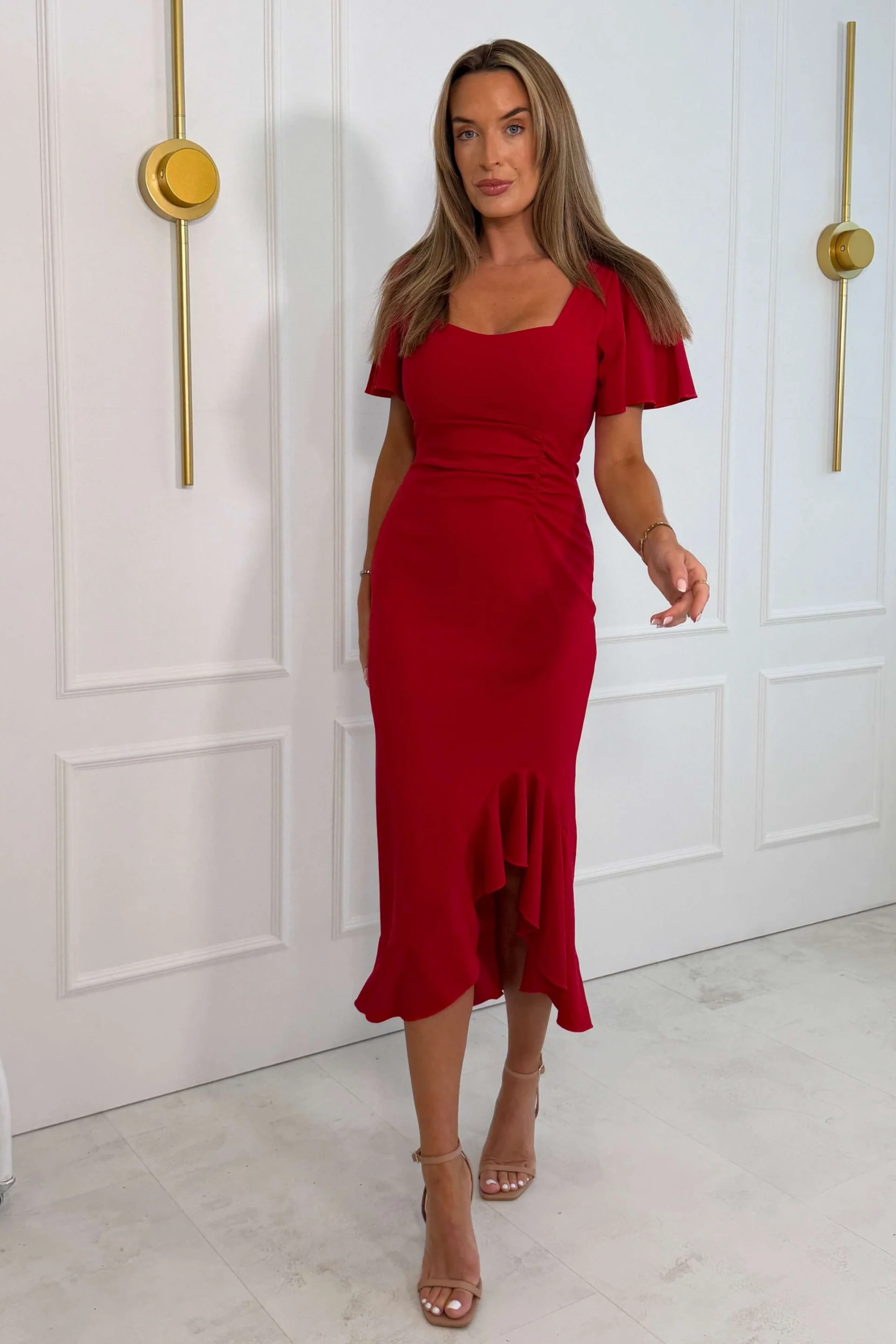 Darcie Dress Red