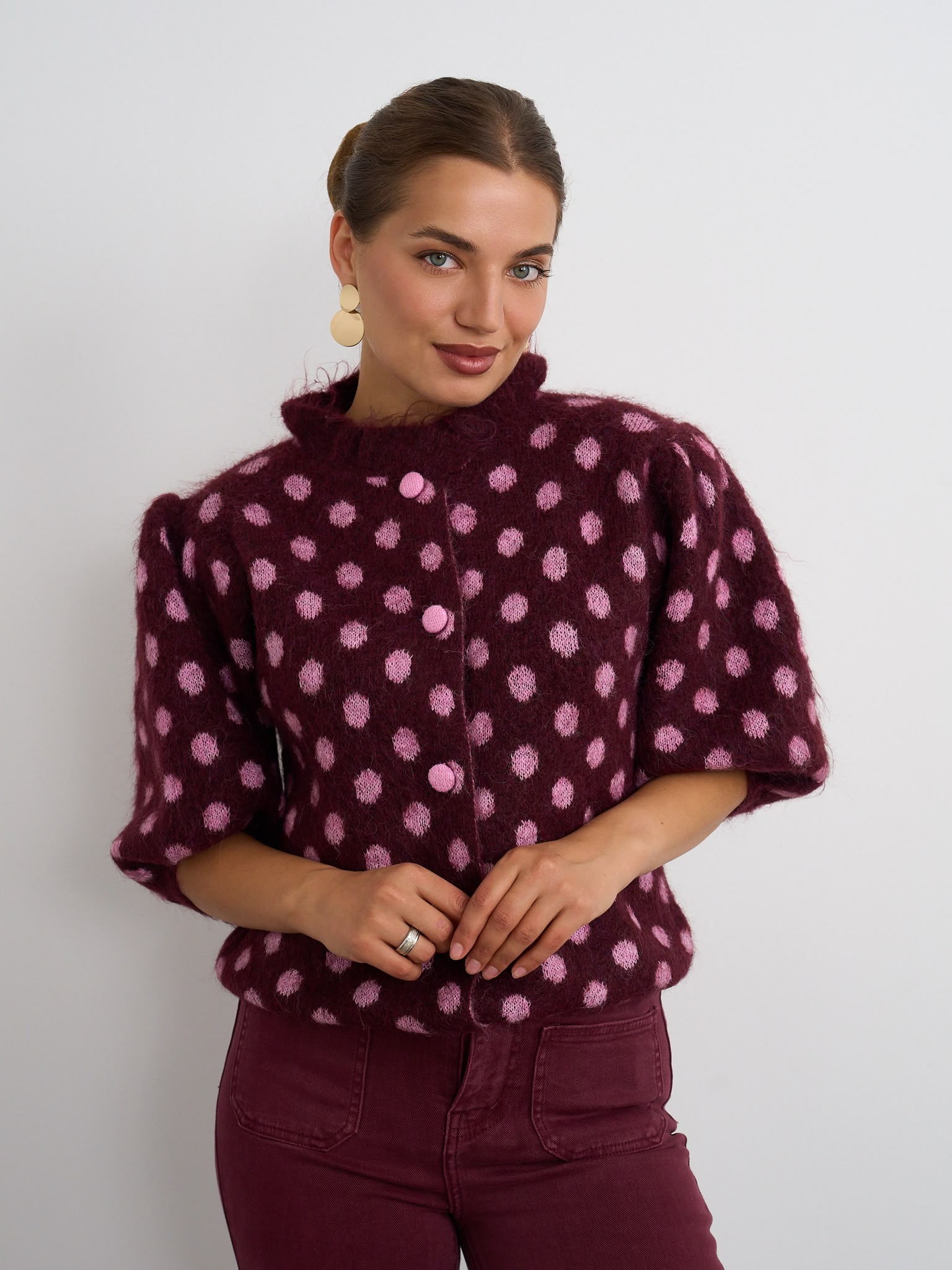 Poppy Cardigan Wine