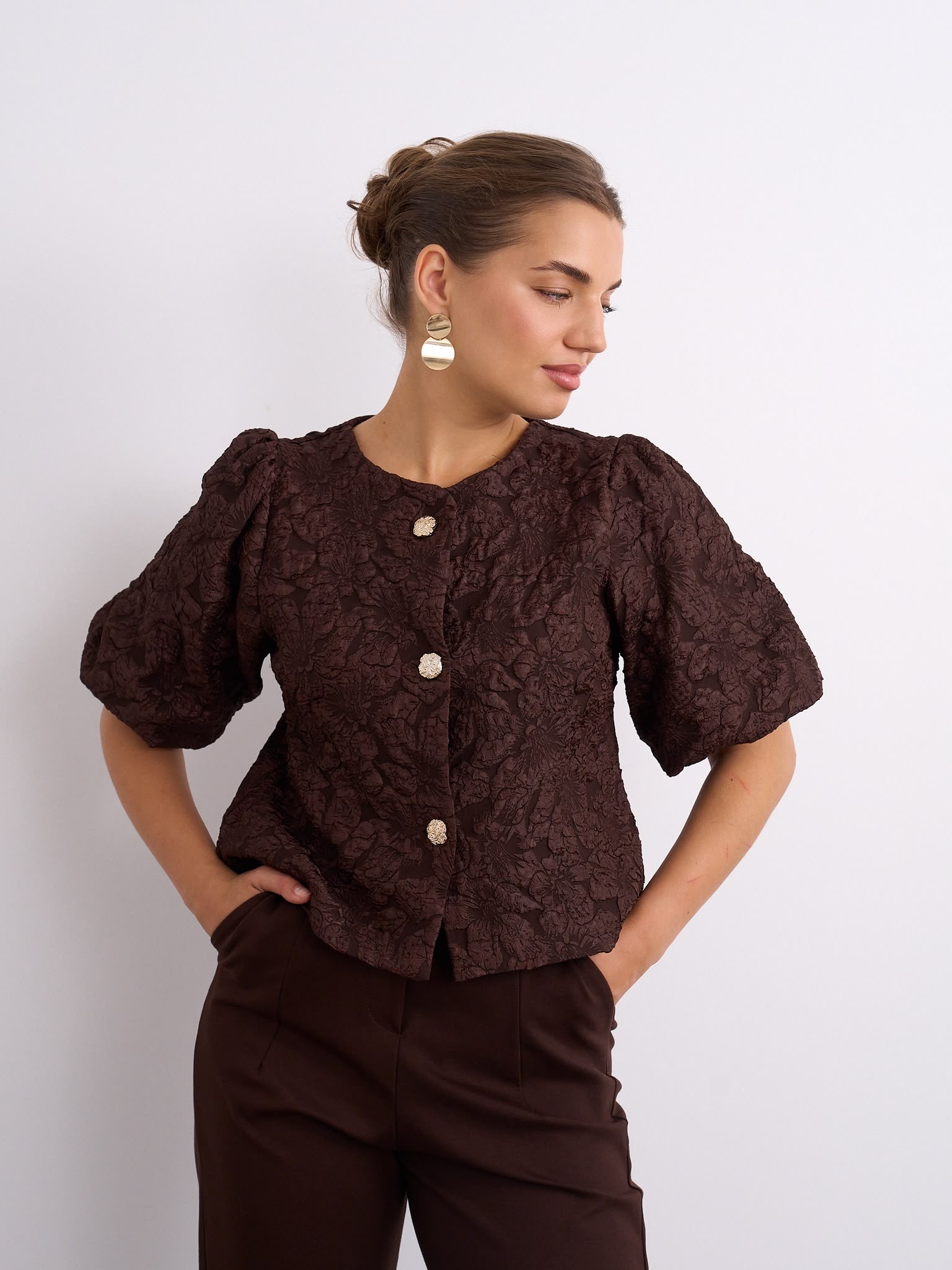 Hailey Top Brown