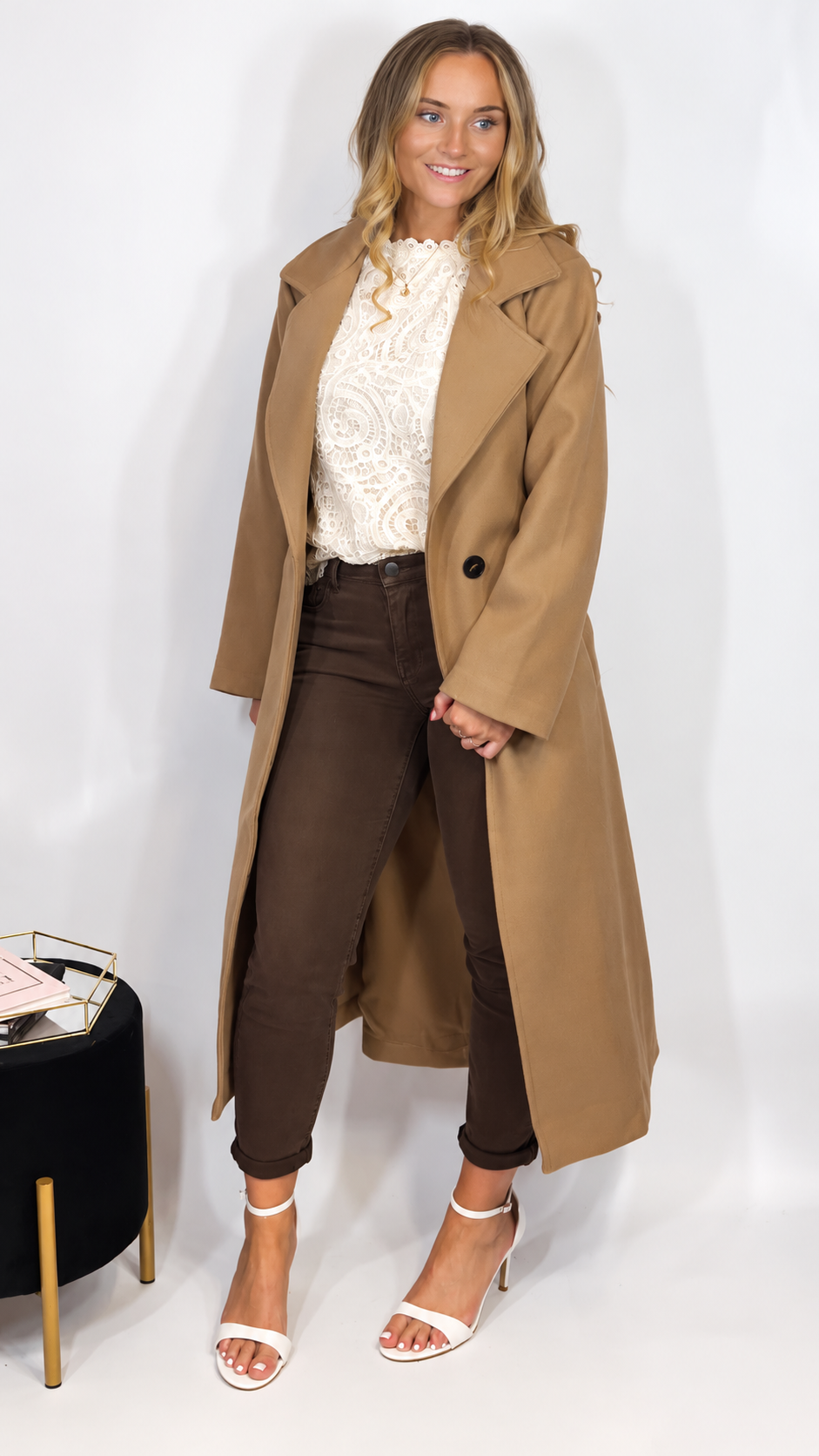 Valerie Coat Tan
