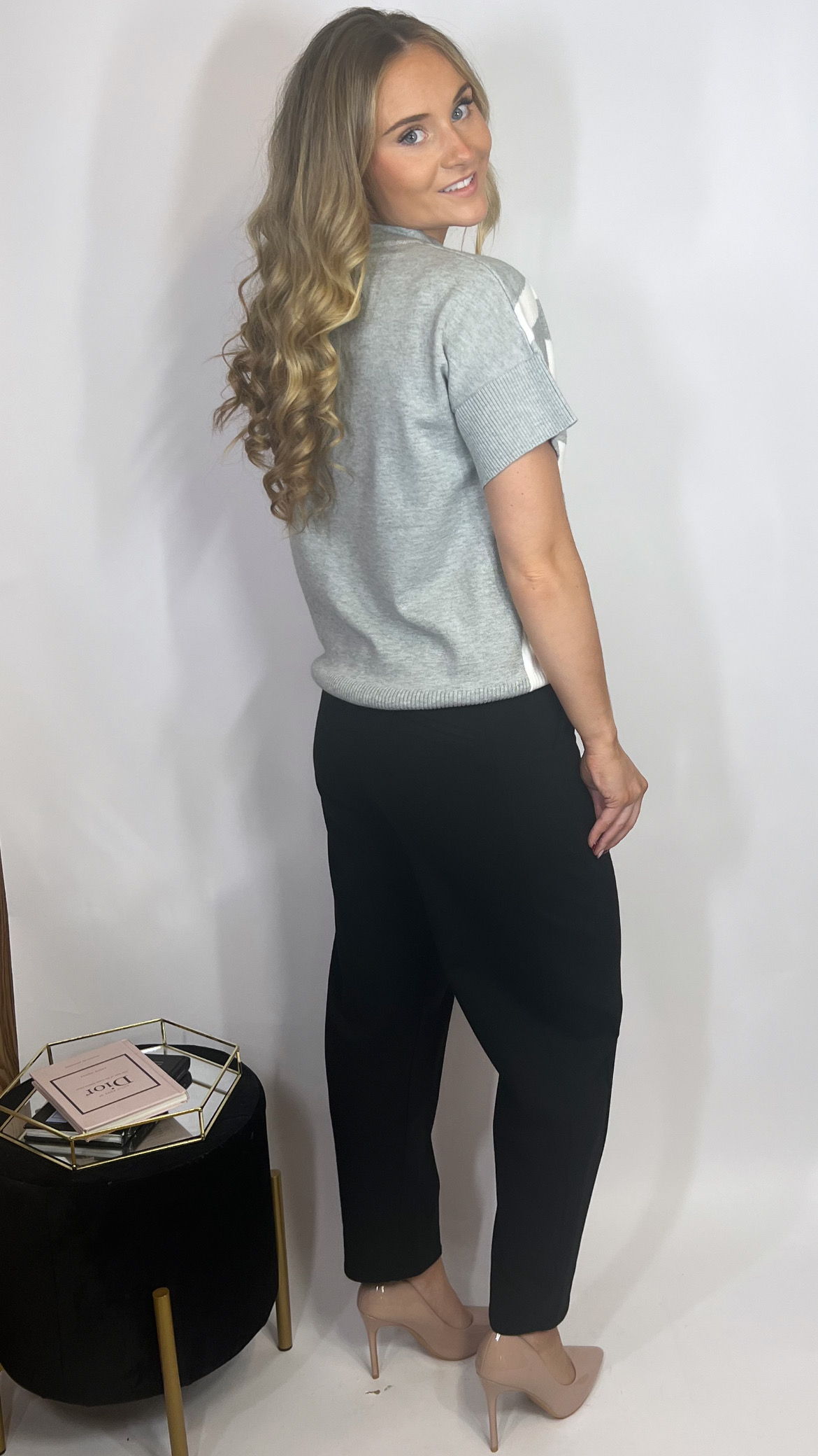 Vesper Knit Top Grey - Image 3