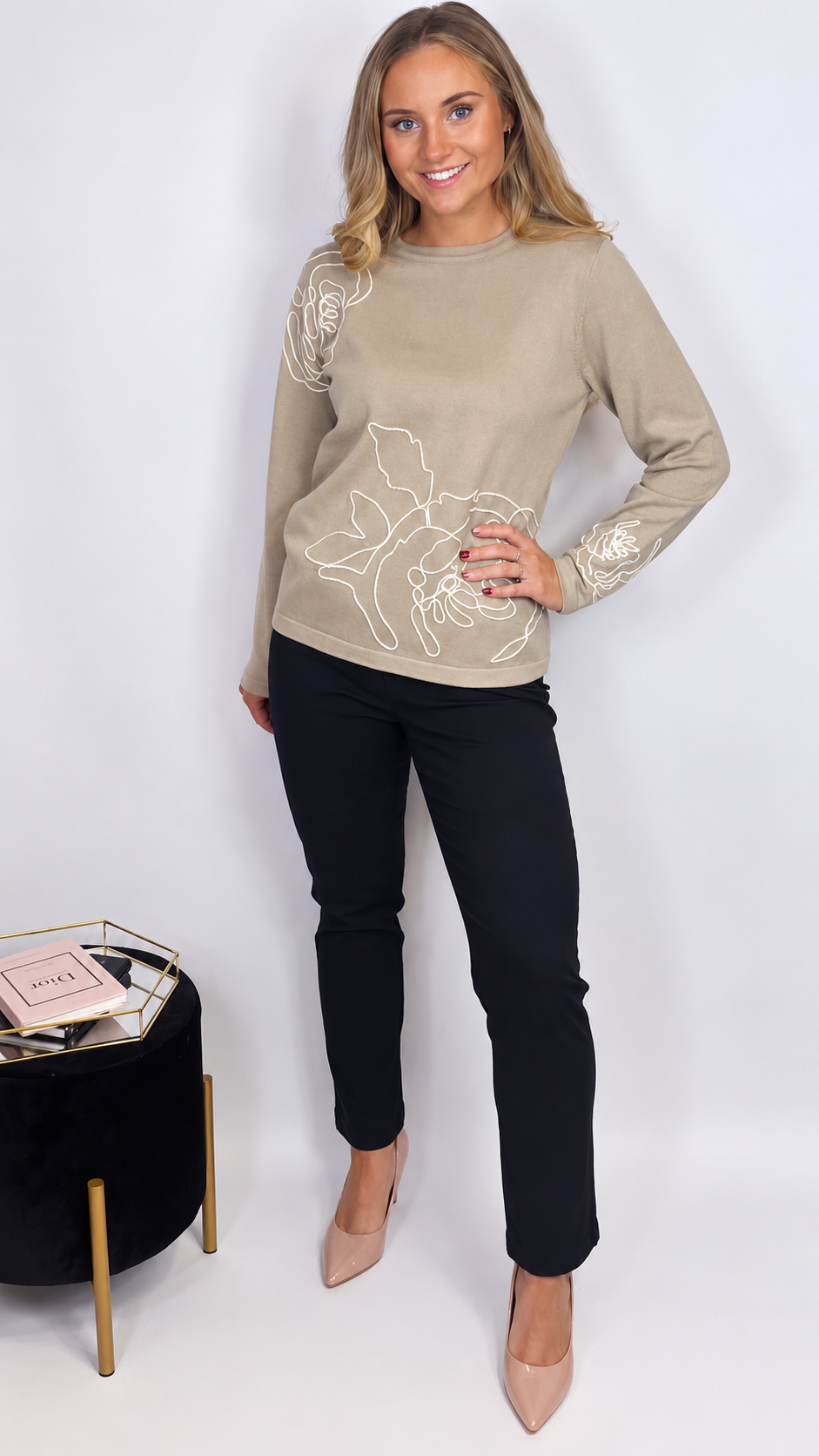 Carol Trouser Navy 29&rsquo;&rsquo;