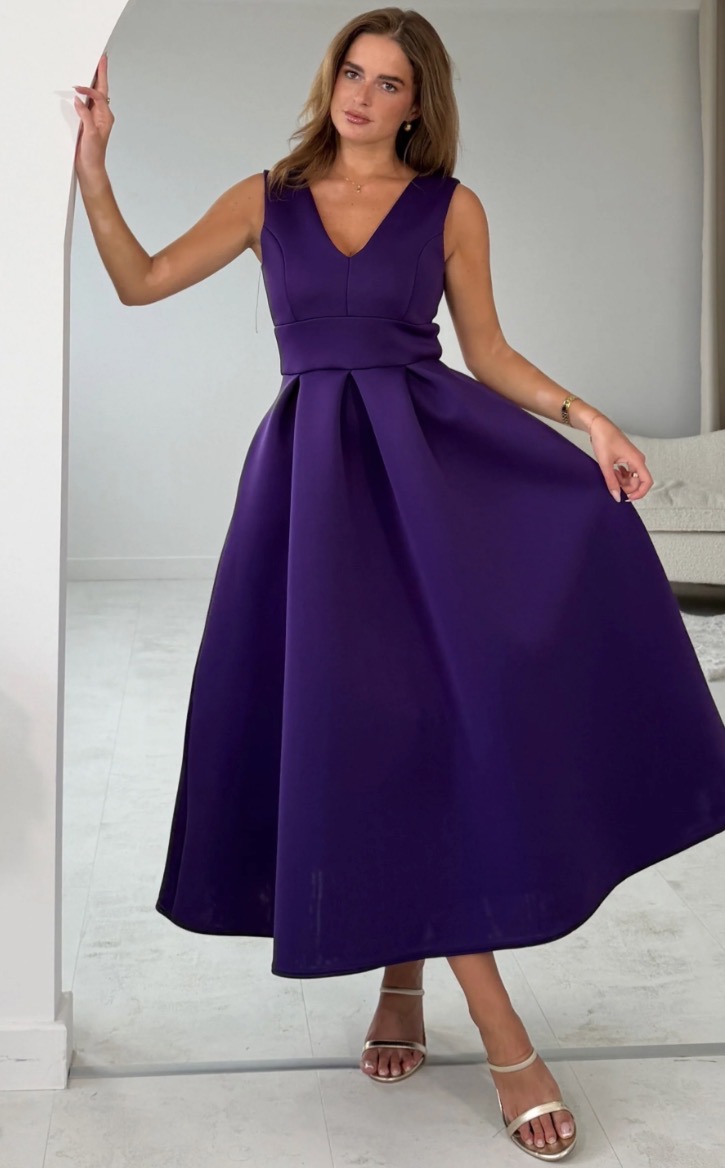 Bethany Midi Dress Purple