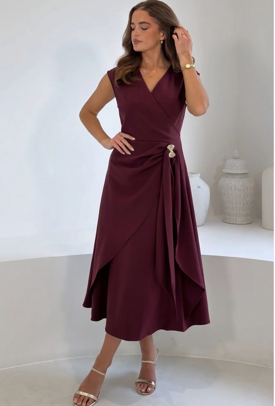 Annette Dress Wine
