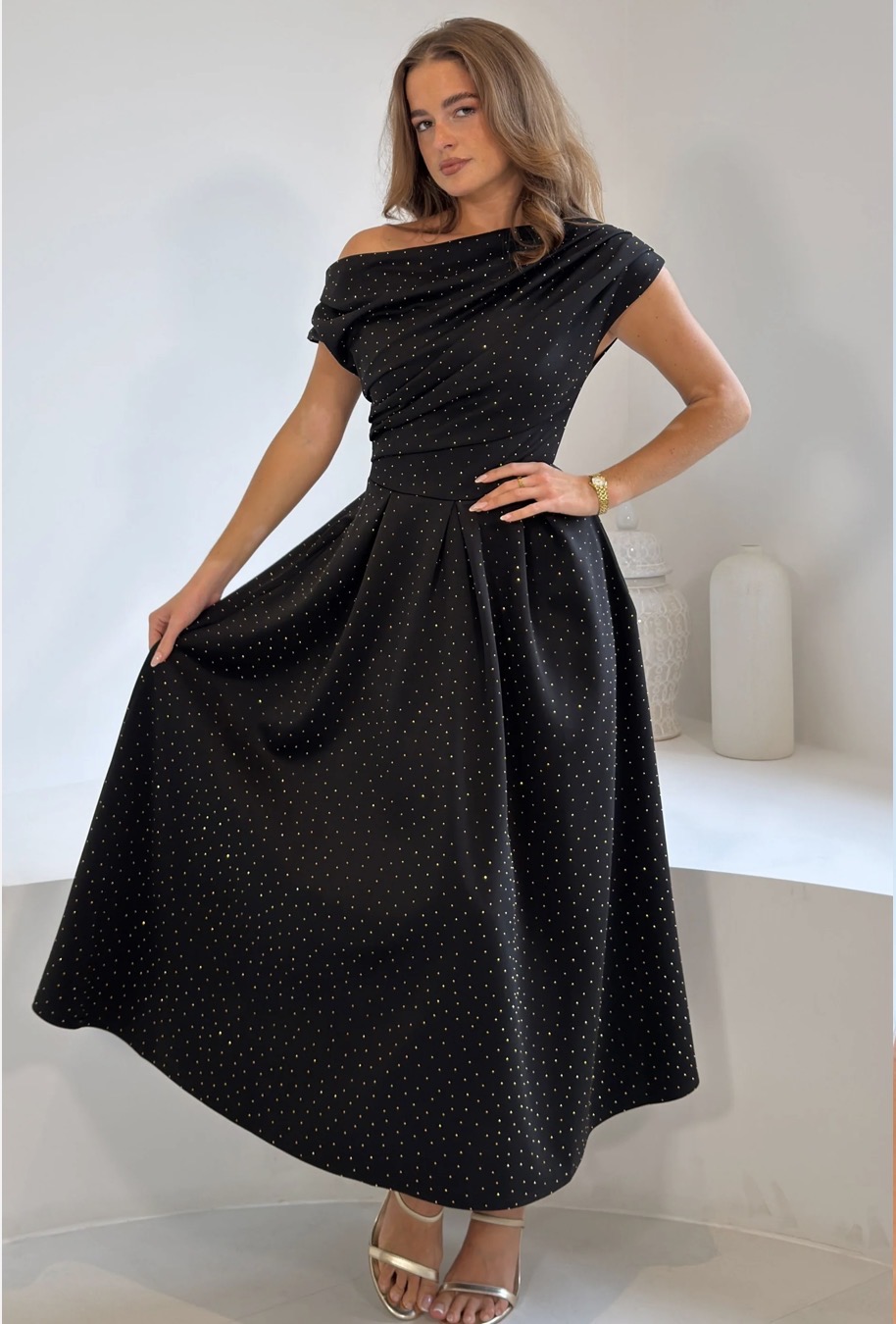Betty Sparkle Dress Black