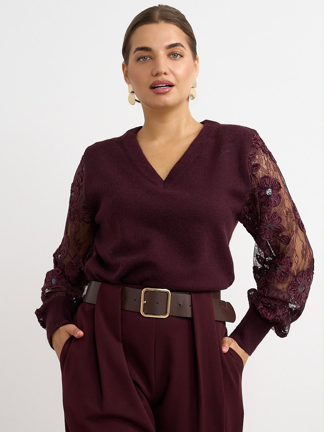 Marcie Knit Burgundy