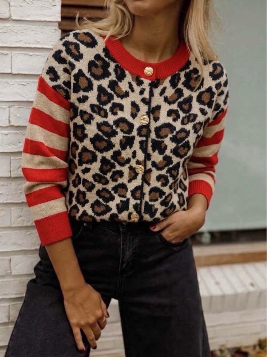 Roxy Leopard Cardigan
